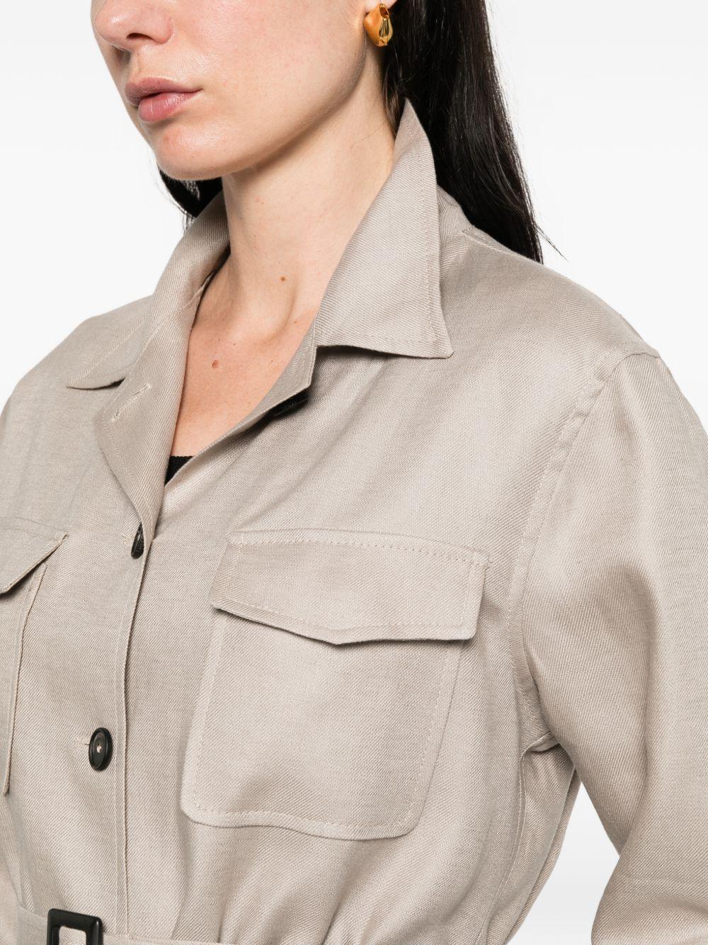 tagliatore jackets beige outer: linen/flax - women