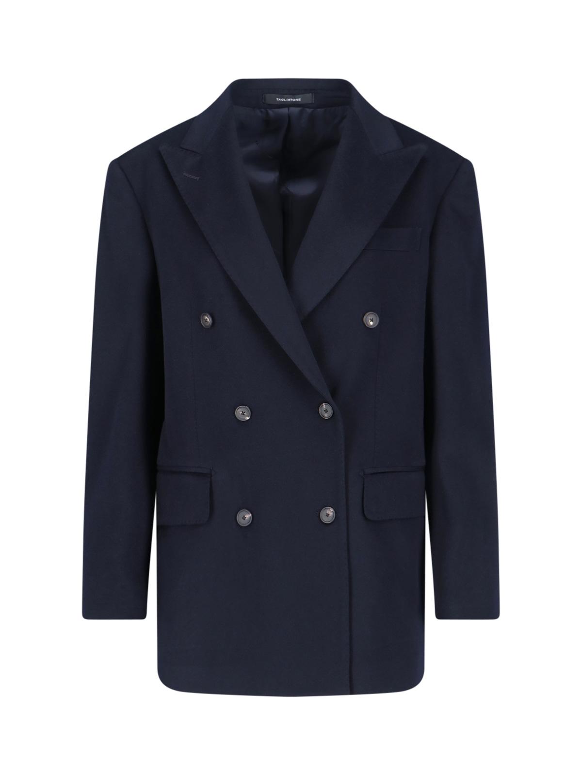 tagliatore jackets blue cashmere - women