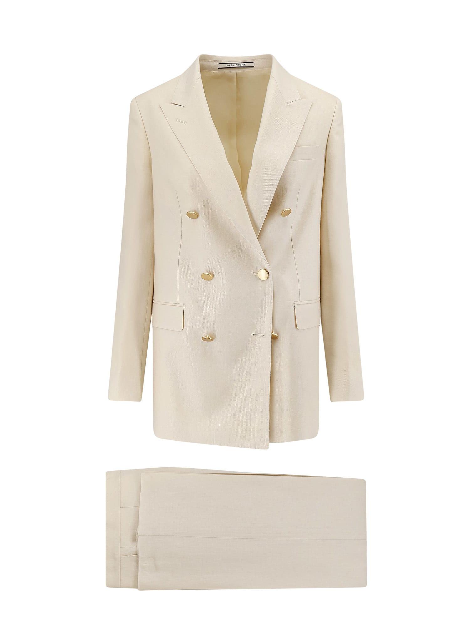 tagliatore jasmine linen suit