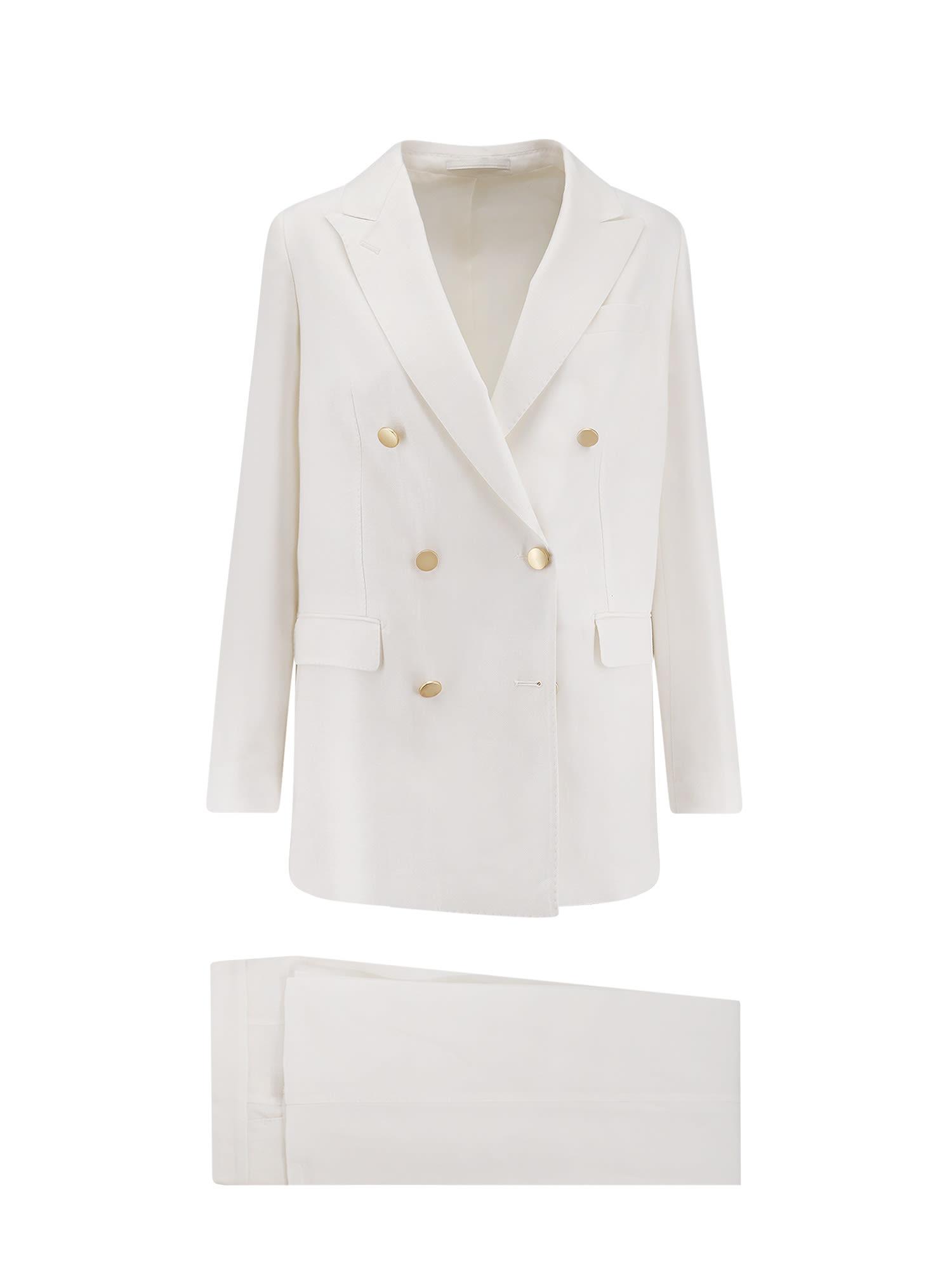 tagliatore jasmine linen suit