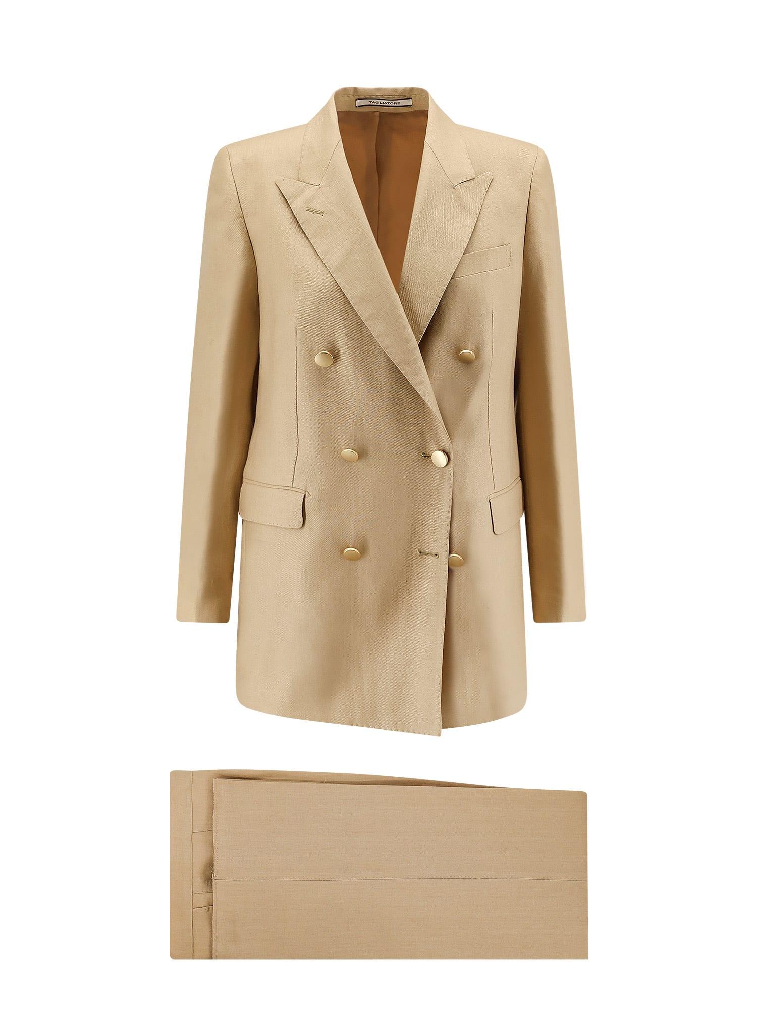 tagliatore jasmine linen suit