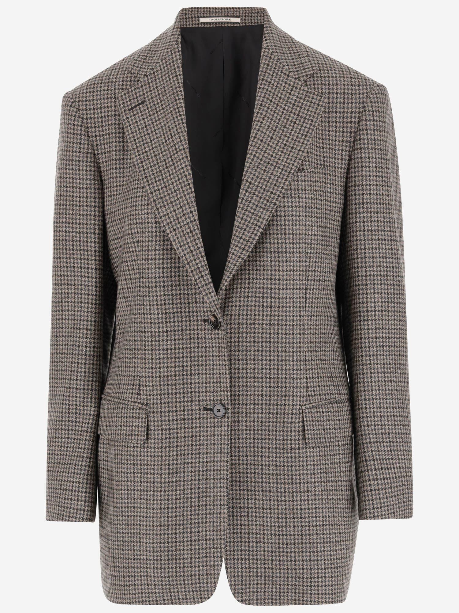 tagliatore single-breasted wool jacket