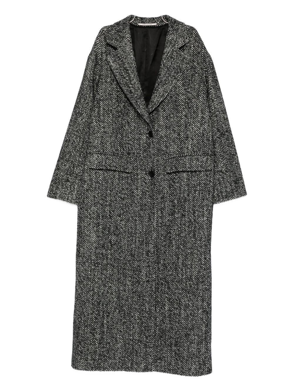tagliatore wool blend single-breasted coat