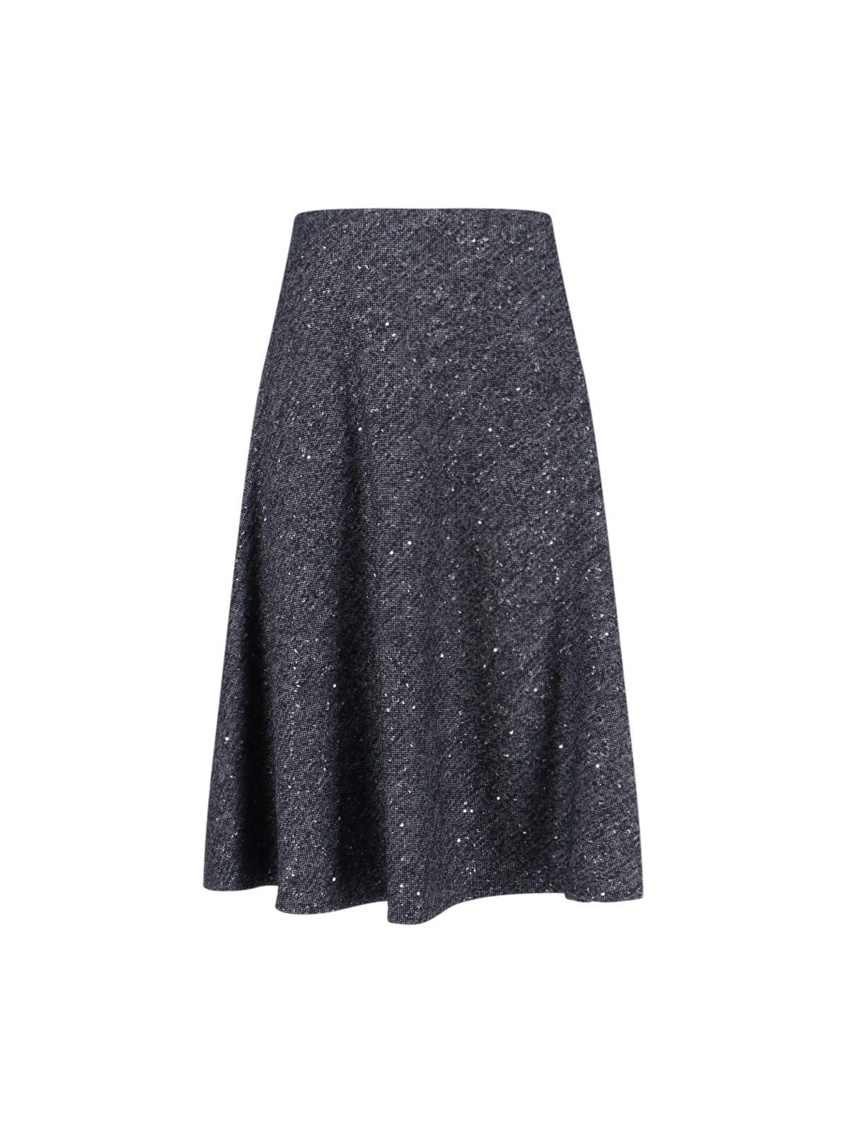 tagliatore wool midi skirt