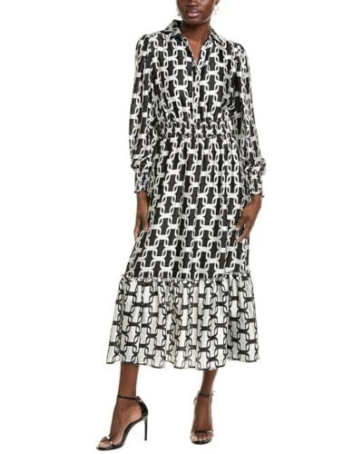 tahari t womens maxi dress, l, black