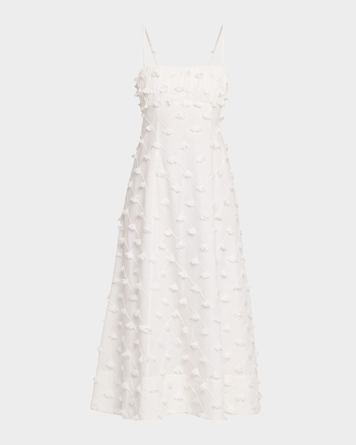tahlia cotton-linen midi dress