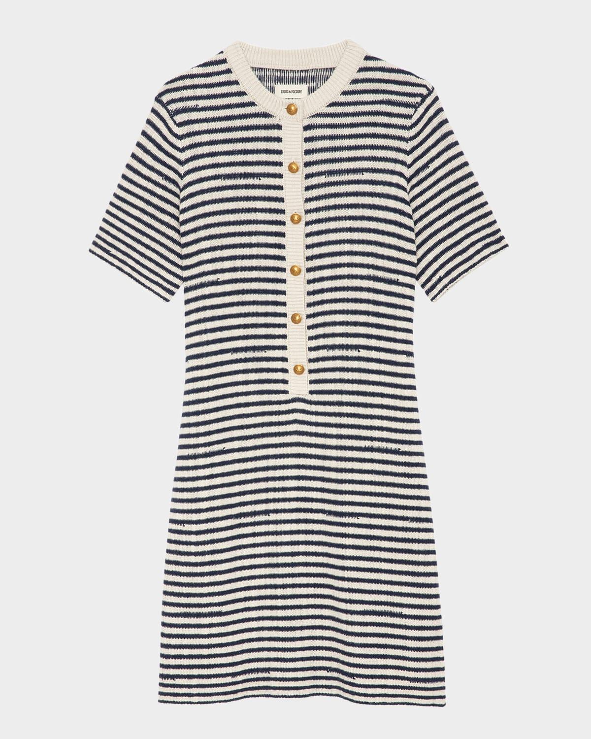 tahoe striped mini dress