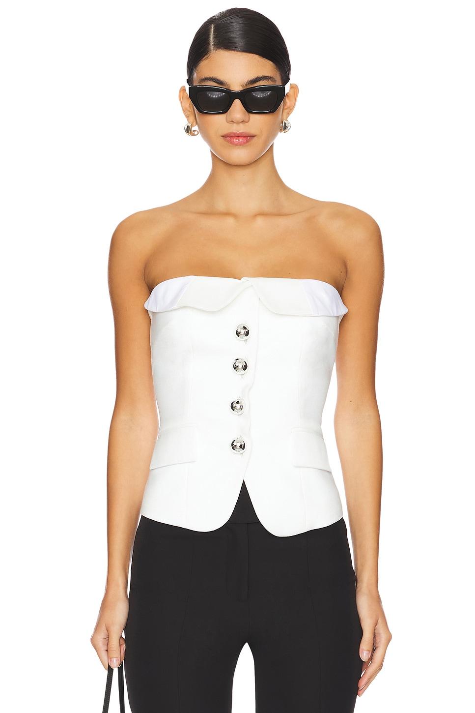 tailored bustier top