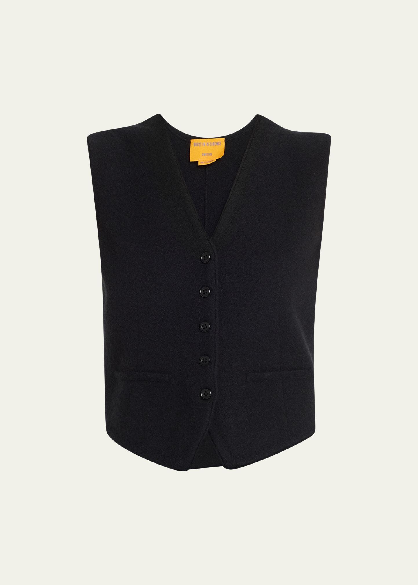 tailored cashmere vest