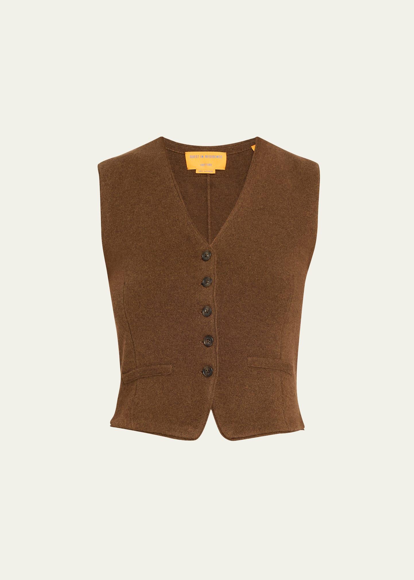 tailored cashmere vest