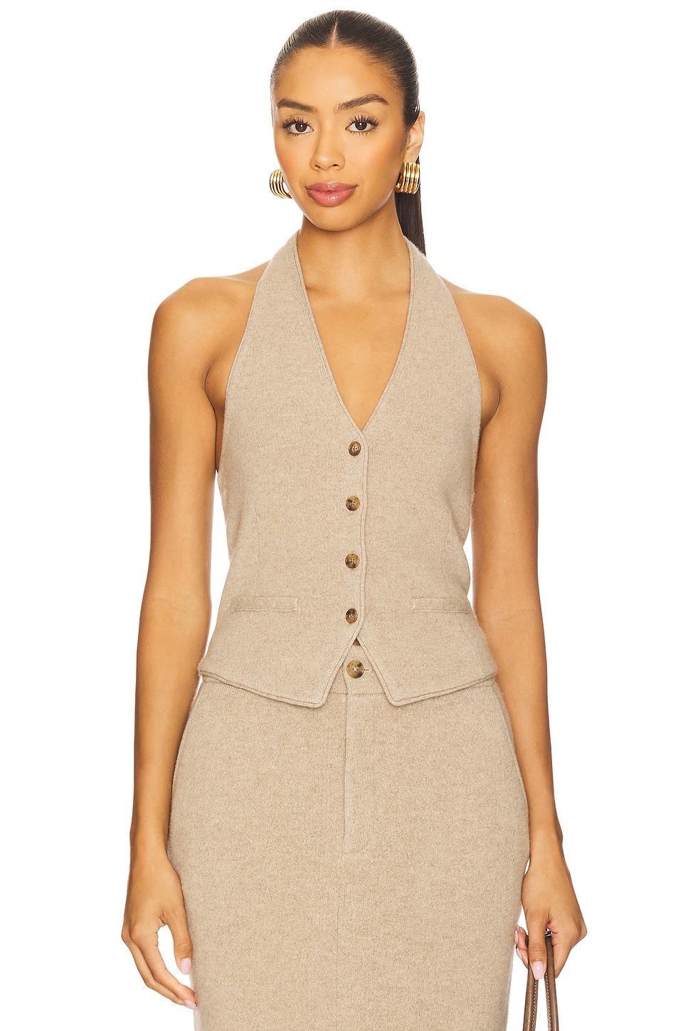 tailored halter vest