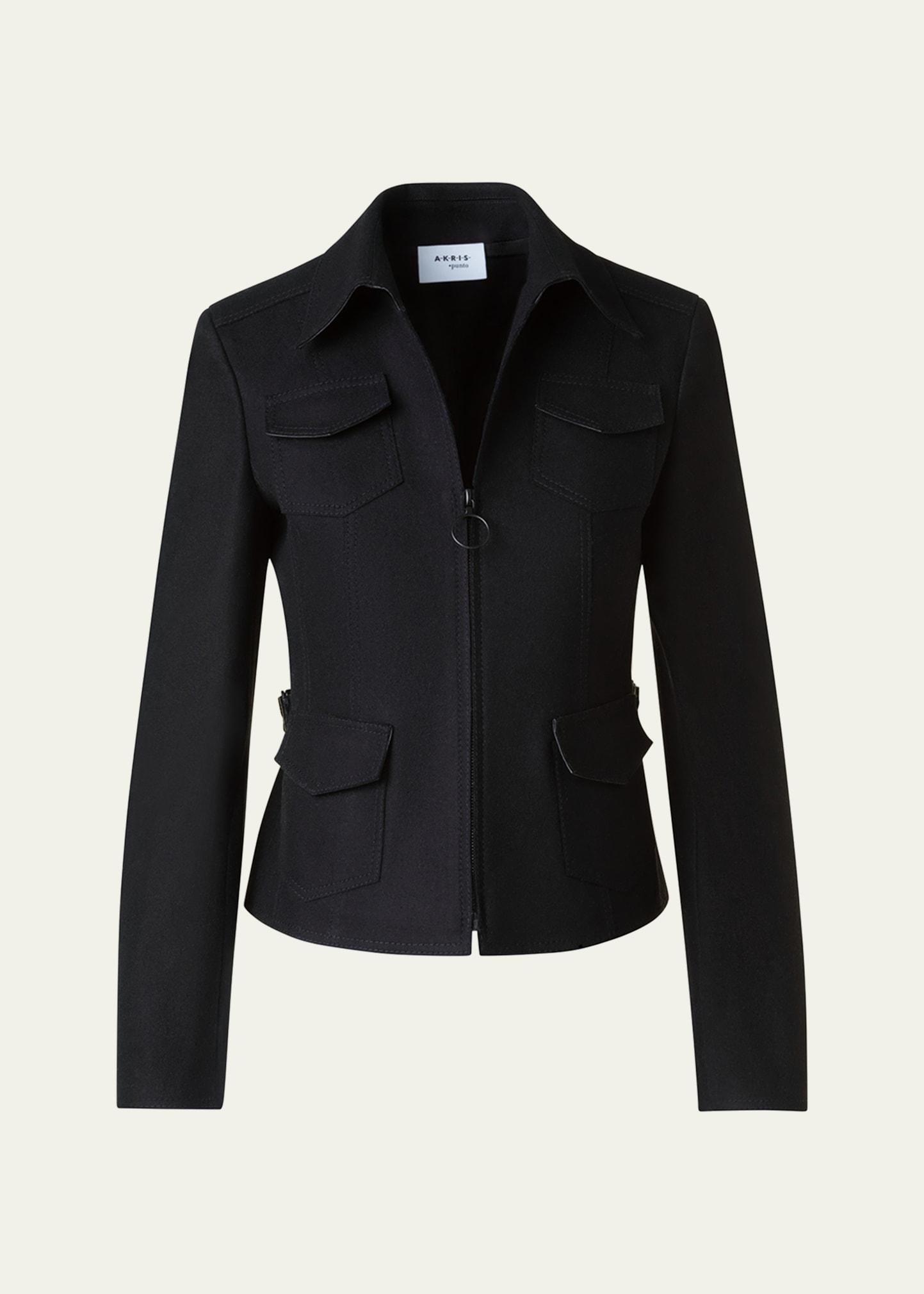 tailored heavy wool jacket