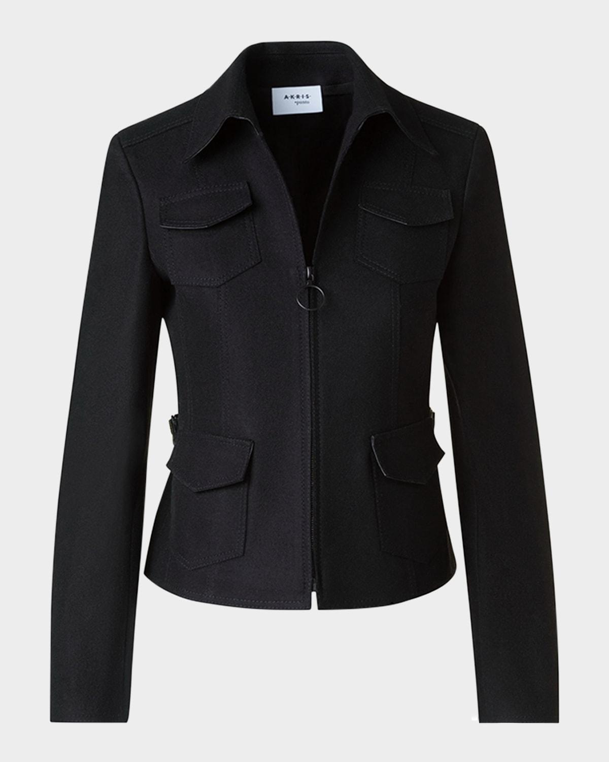tailored heavy wool jacket