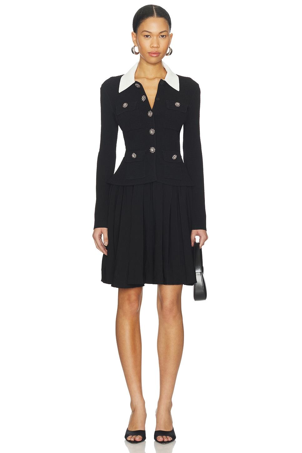 tailored knit mini dress