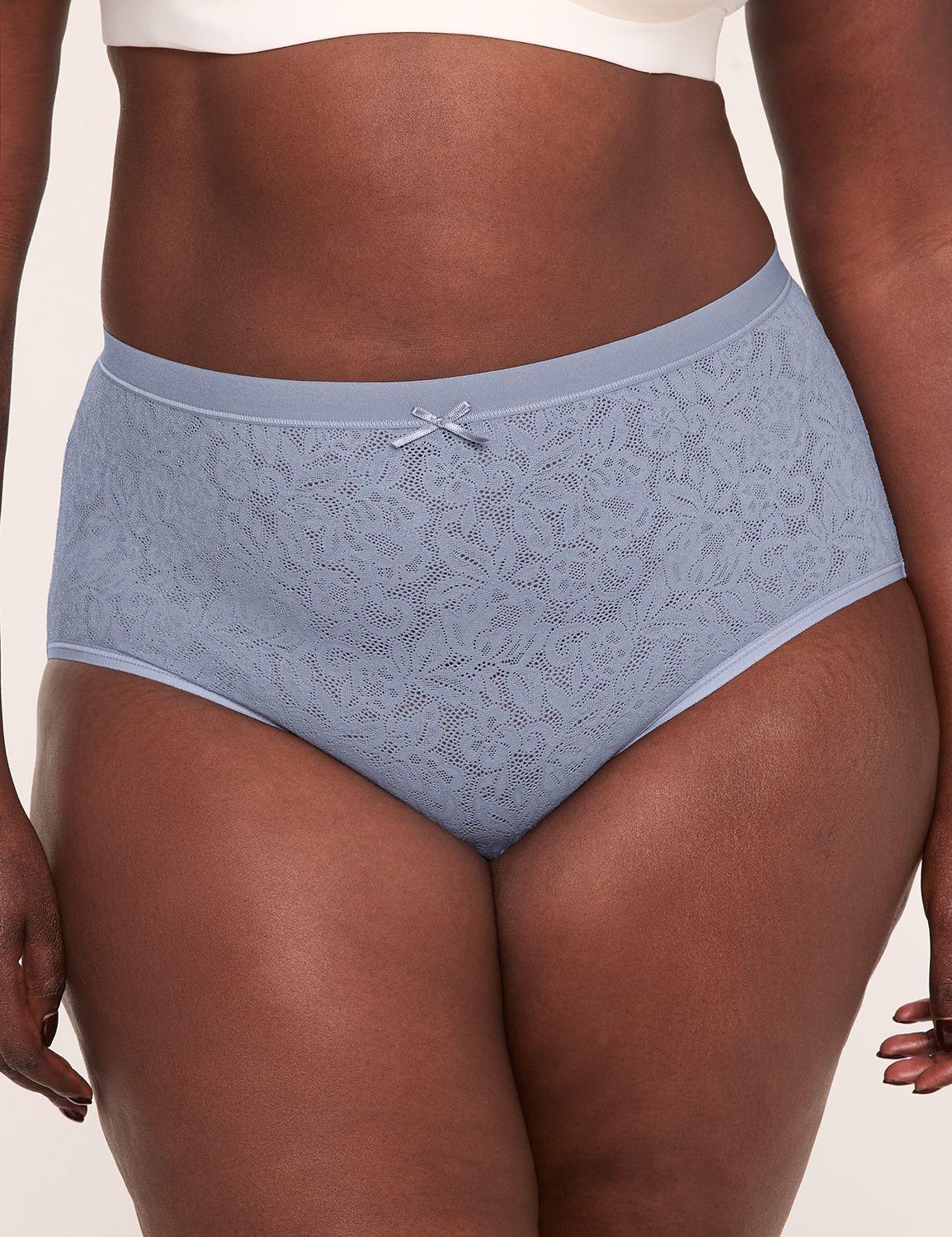 tailored stretch lace high-leg brief panty