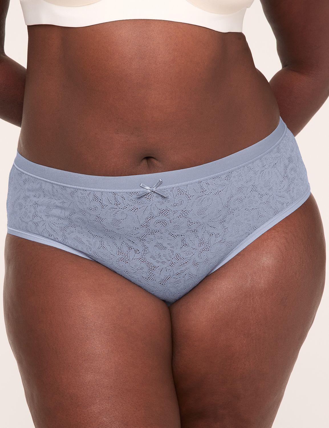tailored stretch lace hipster panty