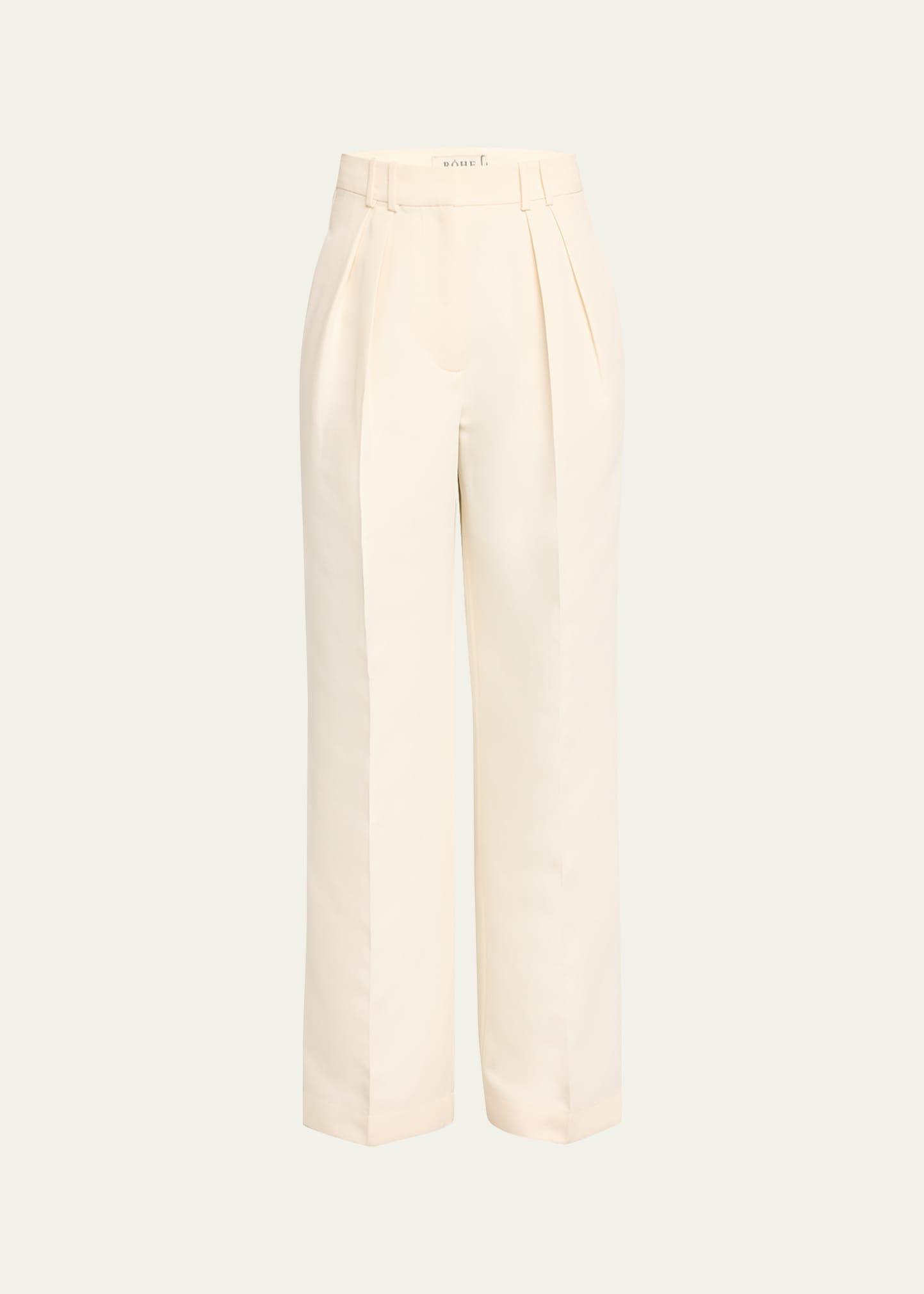 tailored wide-leg trousers