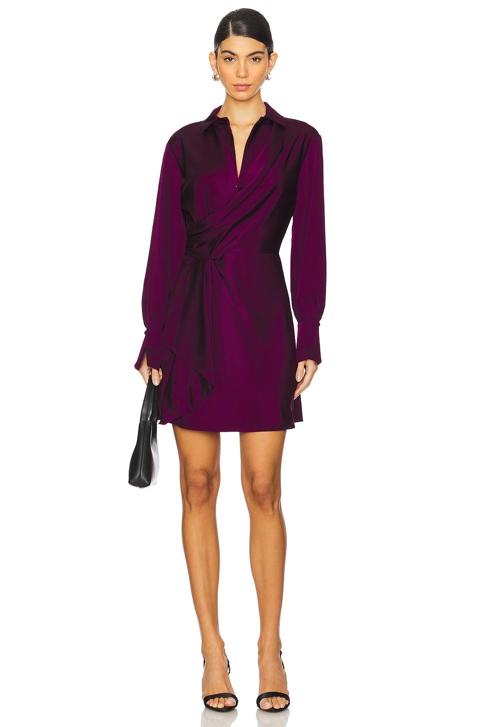talit draped front mini dress