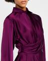 talit draped satin mini dress