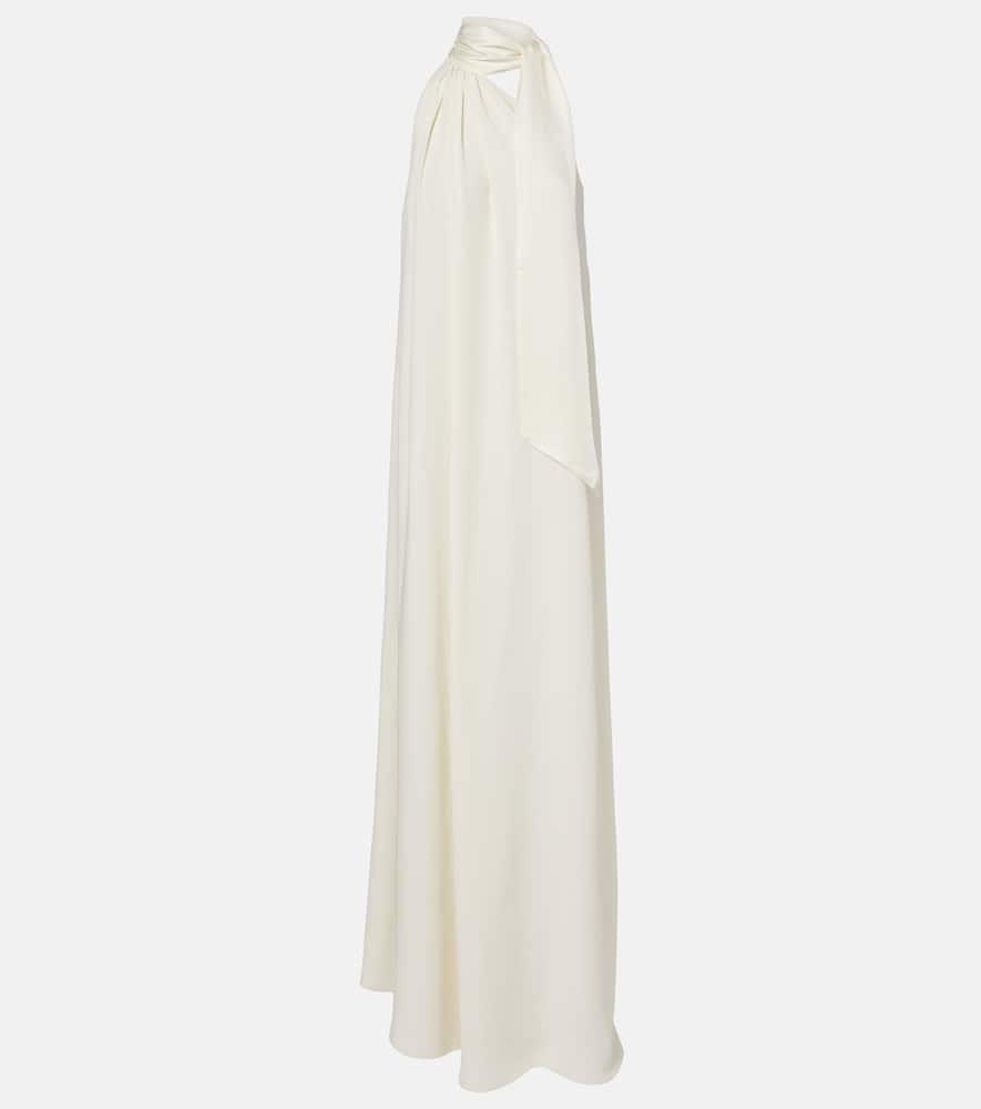 taller marmo bridal astor crêpe cady gown