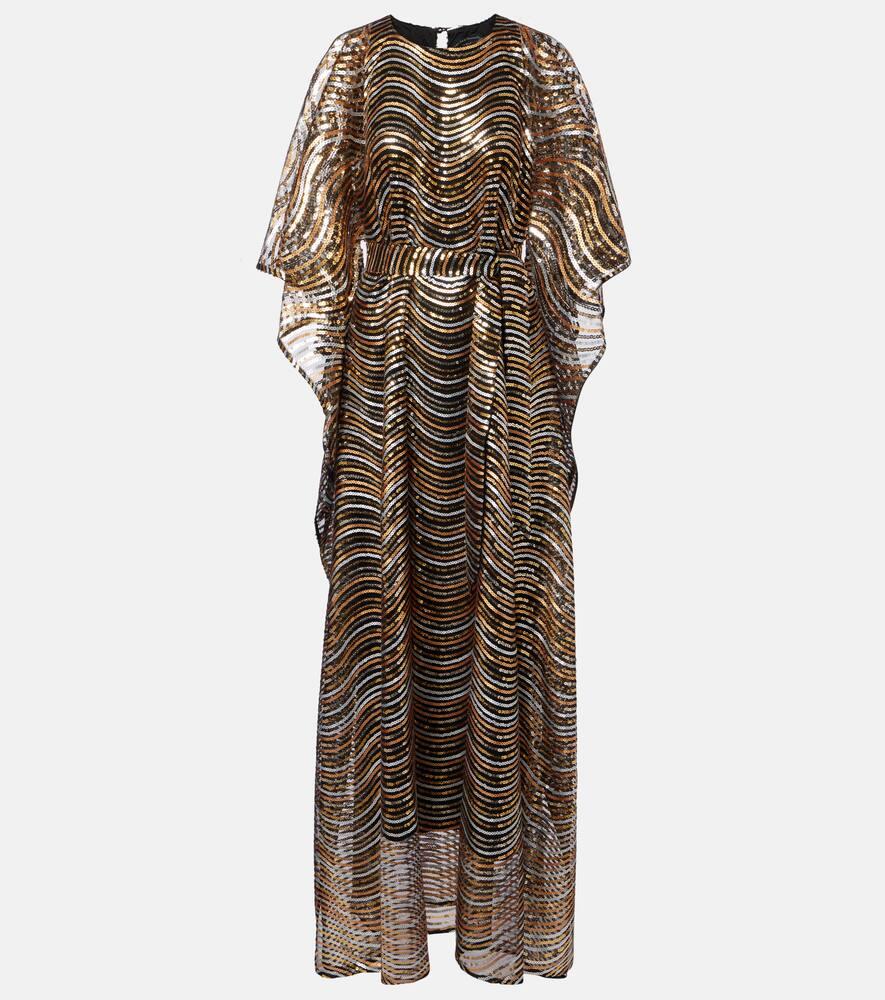 taller marmo erte sequined tulle kaftan