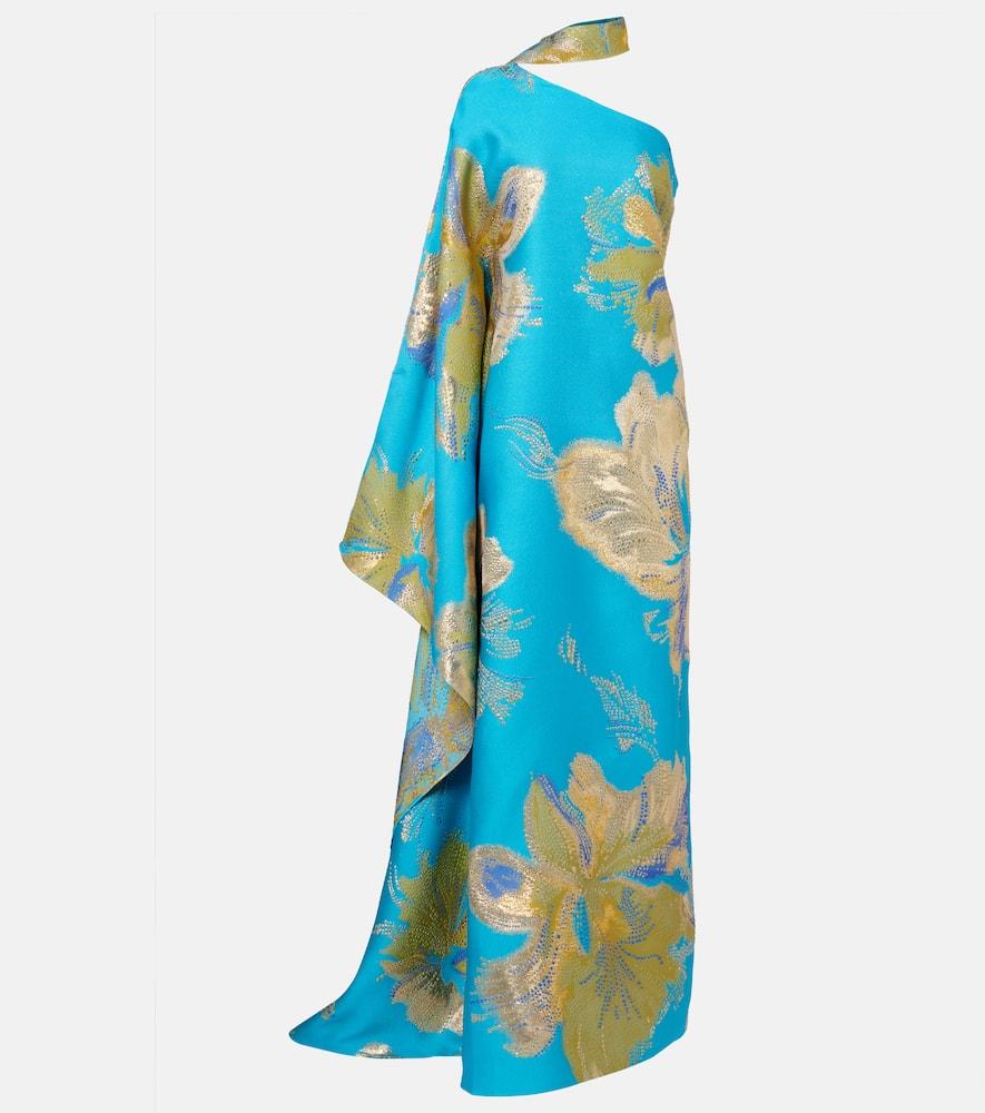 taller marmo hardison bloom floral satin kaftan