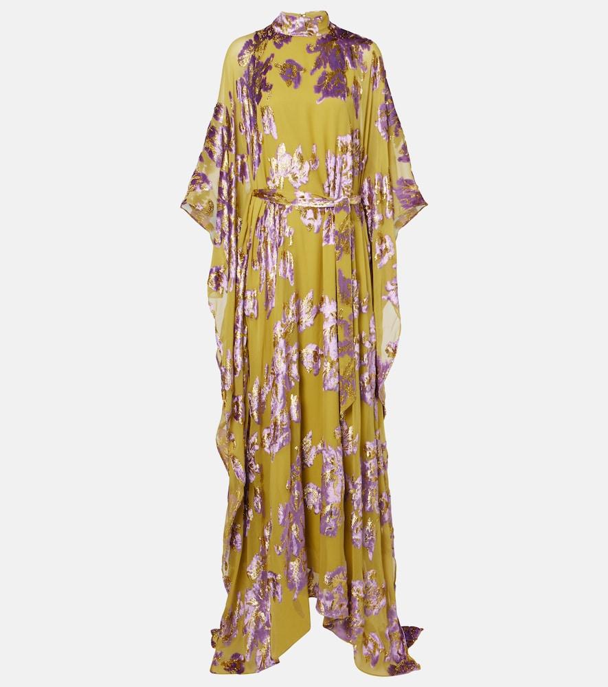 taller marmo leonor floral fil coupé kaftan