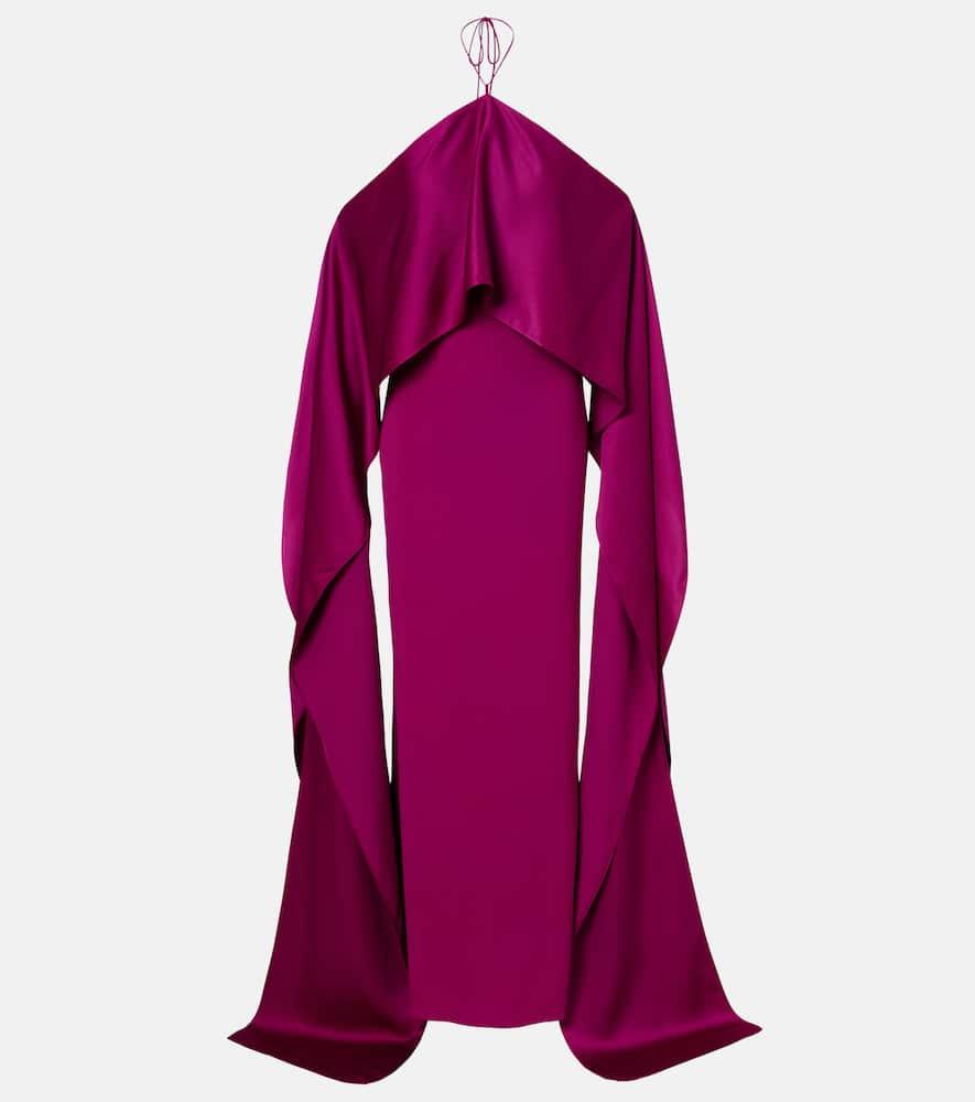 taller marmo nan draped satin gown