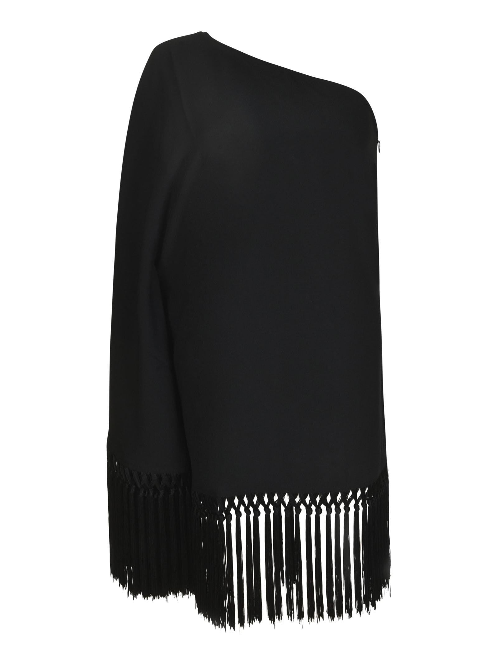 taller marmo one-shoulder tassel detail short dress