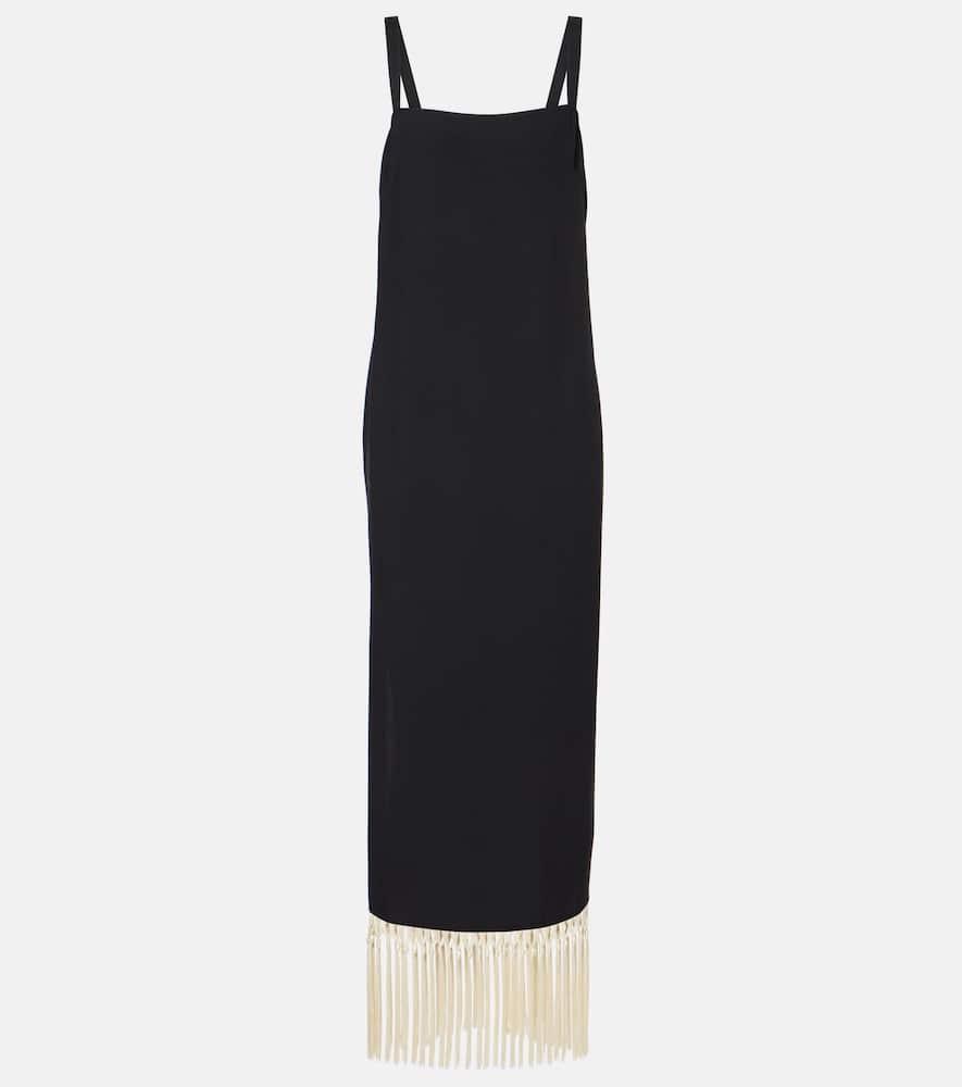taller marmo palermo fringed maxi dress