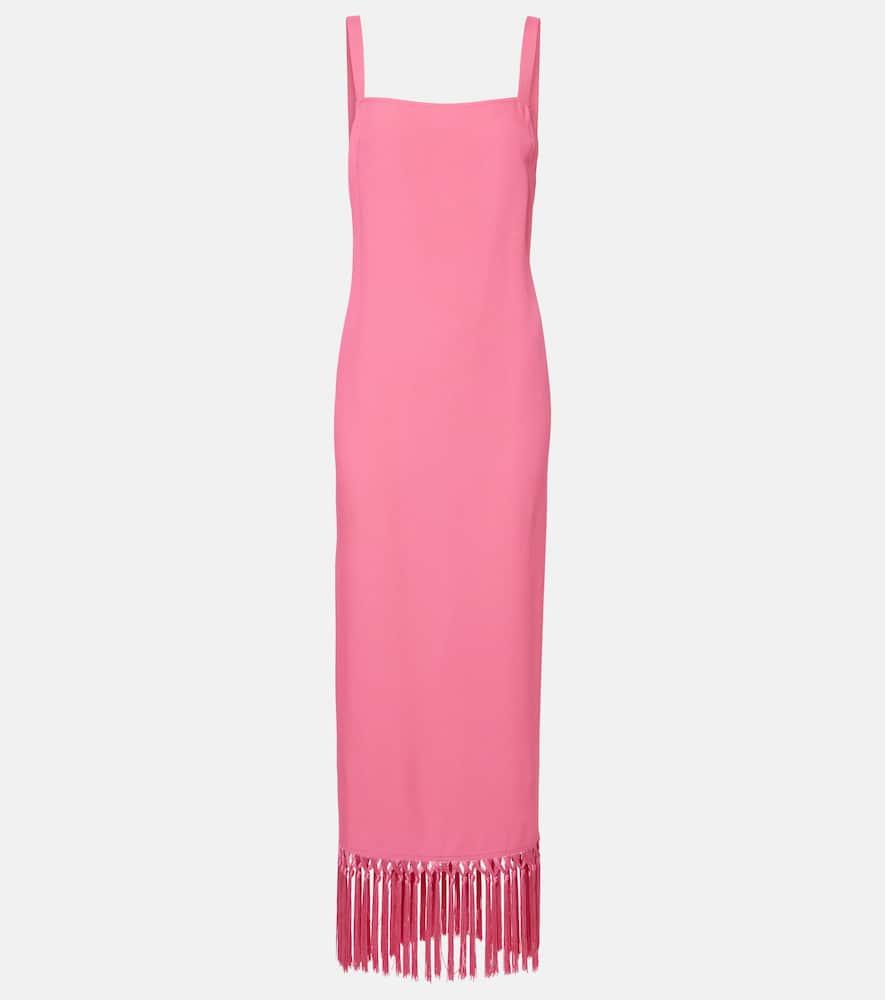 taller marmo palermo fringed maxi dress