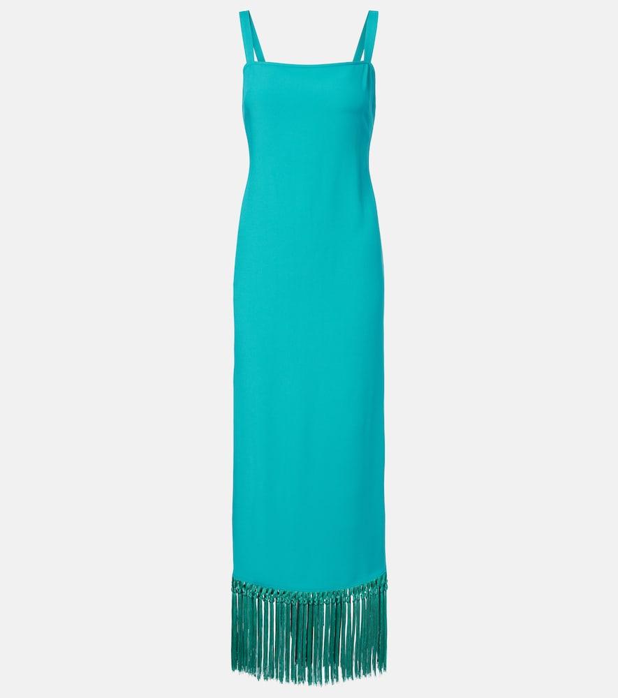 taller marmo palermo fringed midi dress