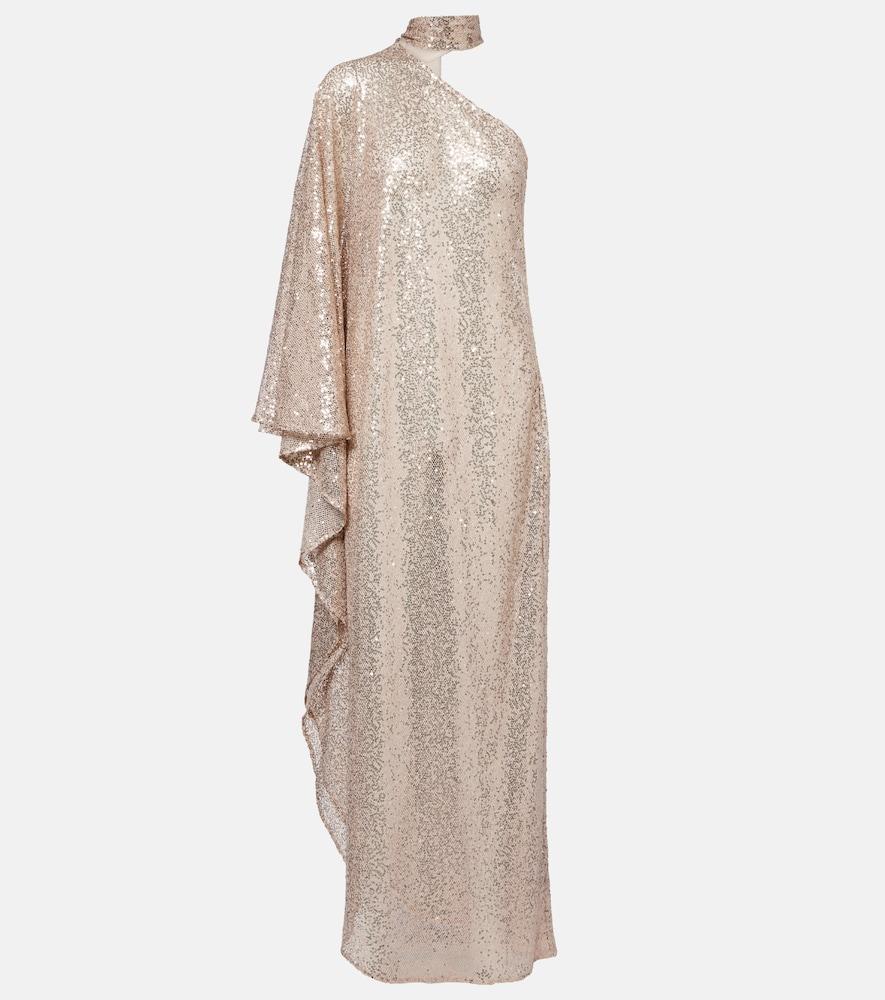 taller marmo ubud disco sequined lace gown