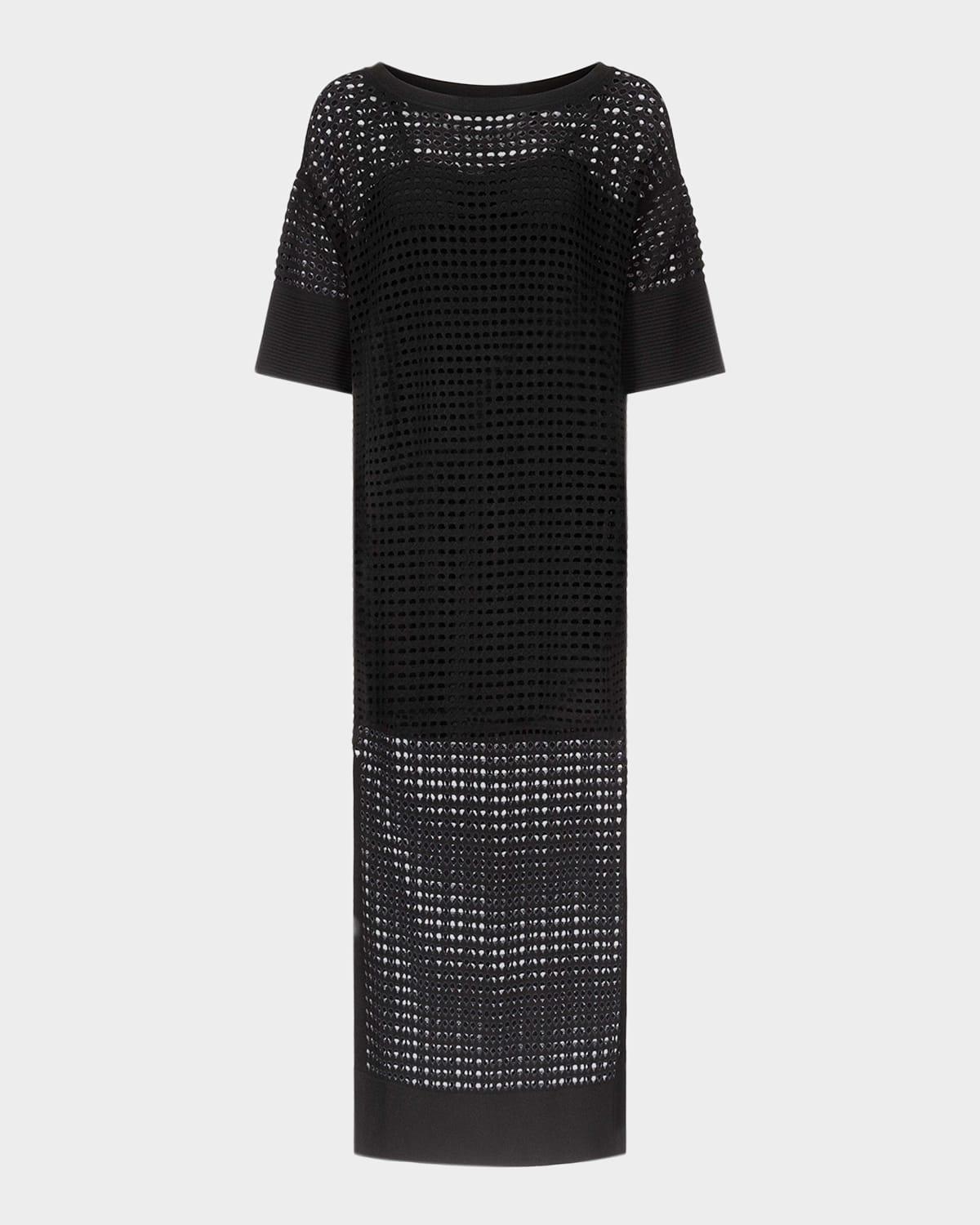 tallullah mesh knit maxi caftan