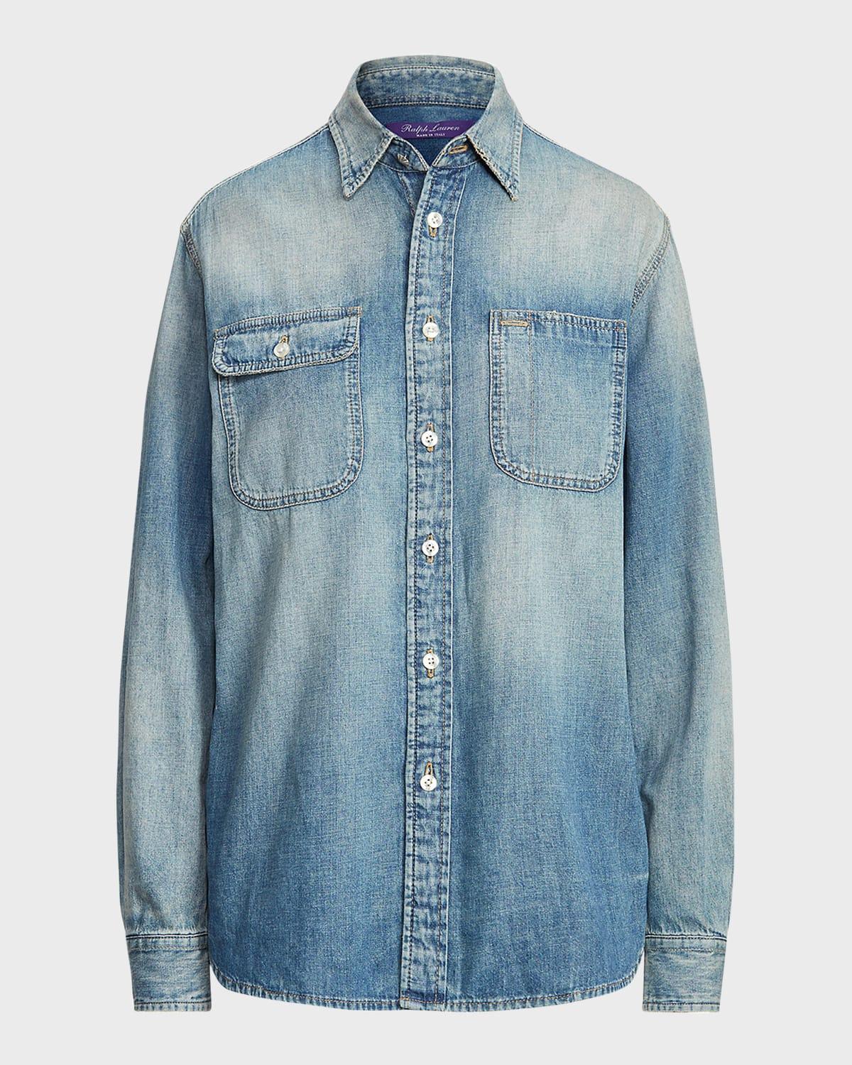tamia button-down chambray shirt