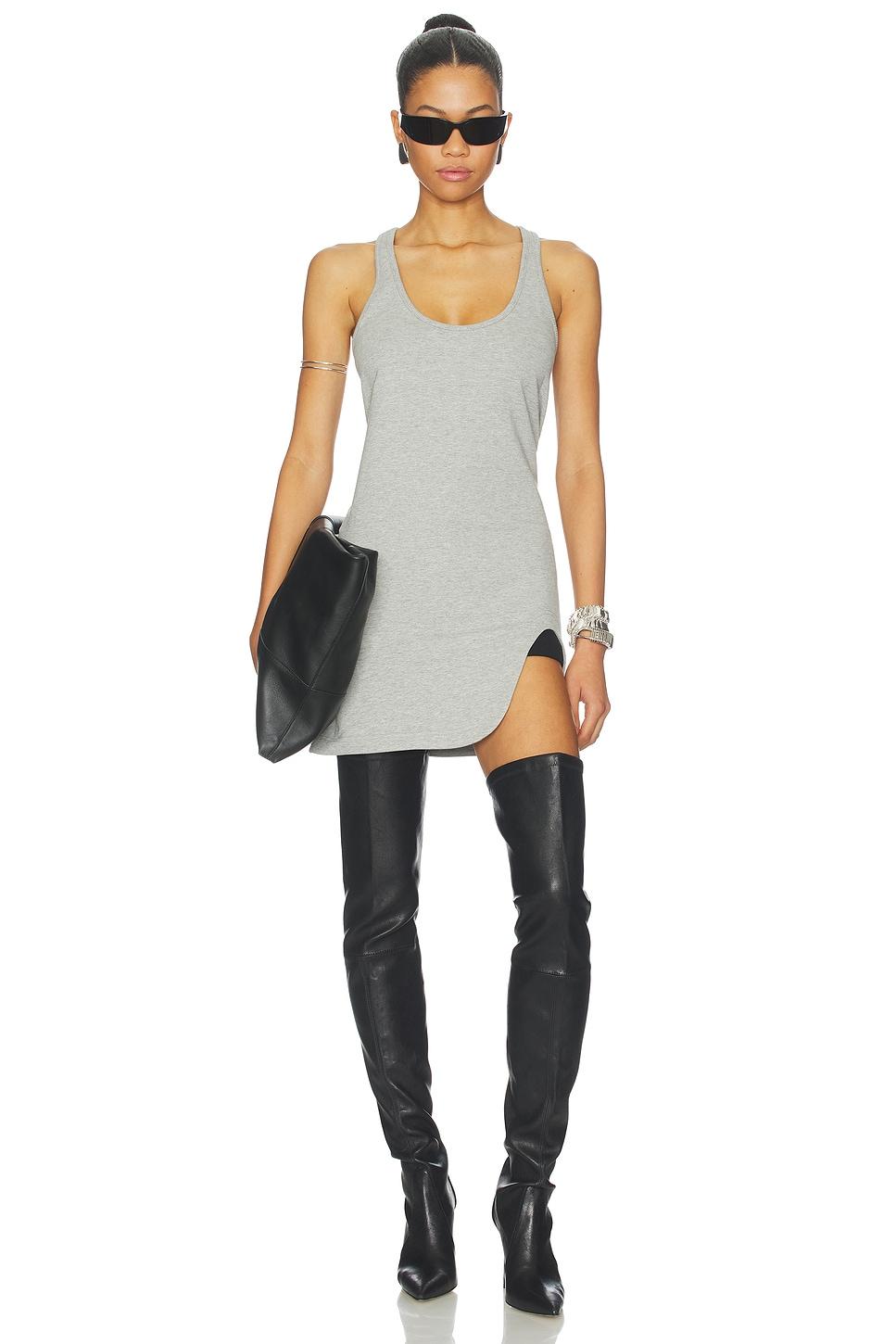 tank high slit mini dress