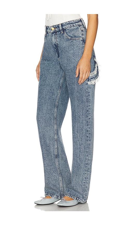 tanner fletcher sid lace loop jean in denim-light.