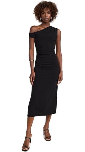 tanya taylor women's gio midi dress, black, 2