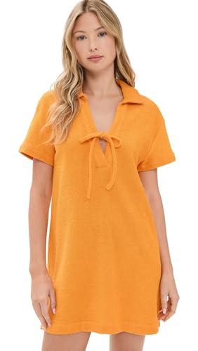 tanya taylor women's joni dress, orange peel, l
