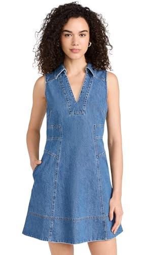 tanya taylor women's reinata dress, medium indigo blue, 14