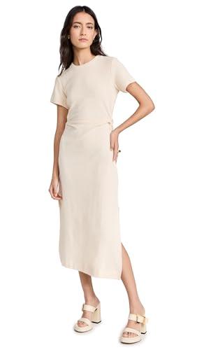 tanya taylor women's short sleeve aurora dress, cream, s