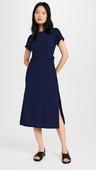 tanya taylor women's short sleeve aurora dress, maritime blue, m