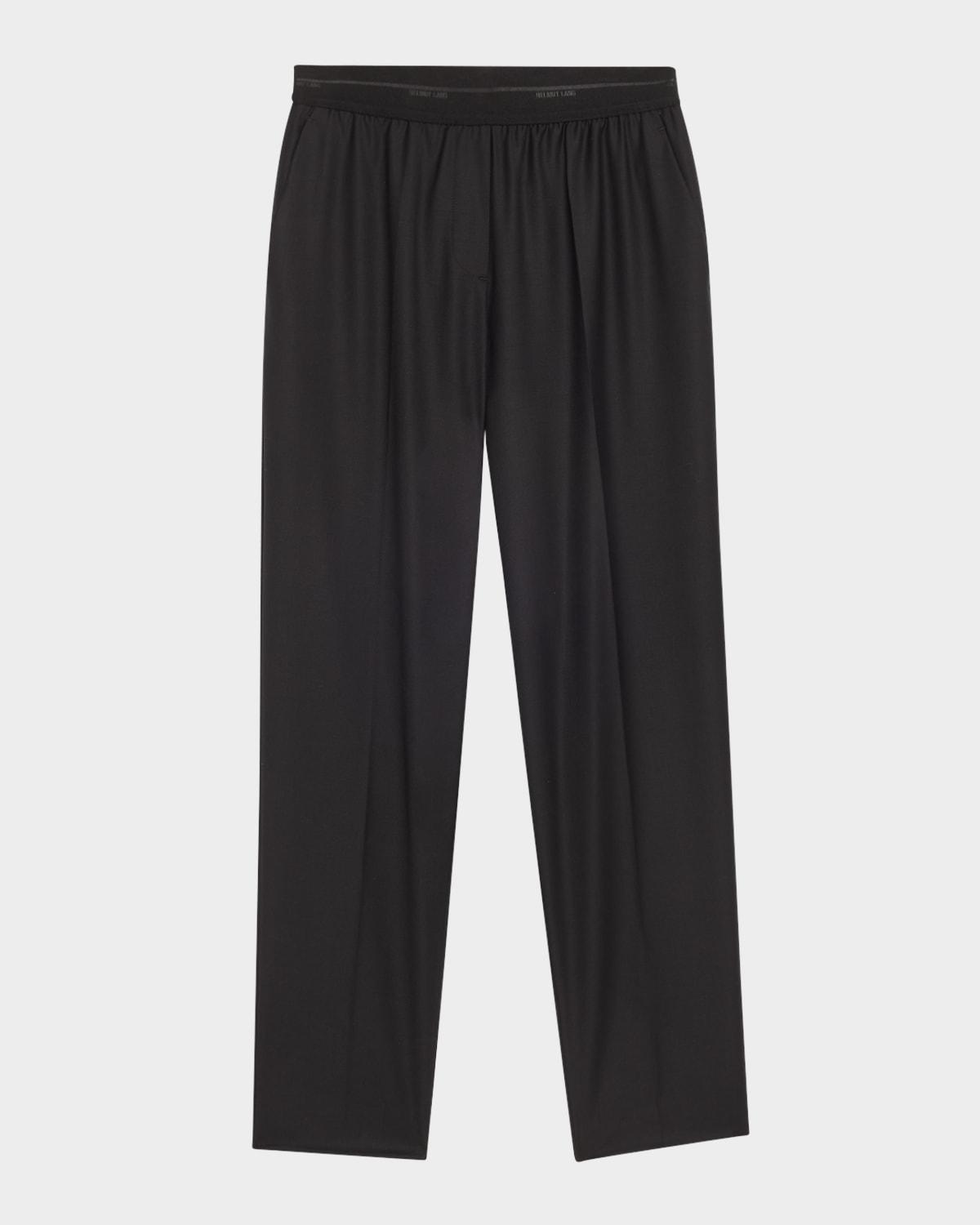 tapered logo waistband pants