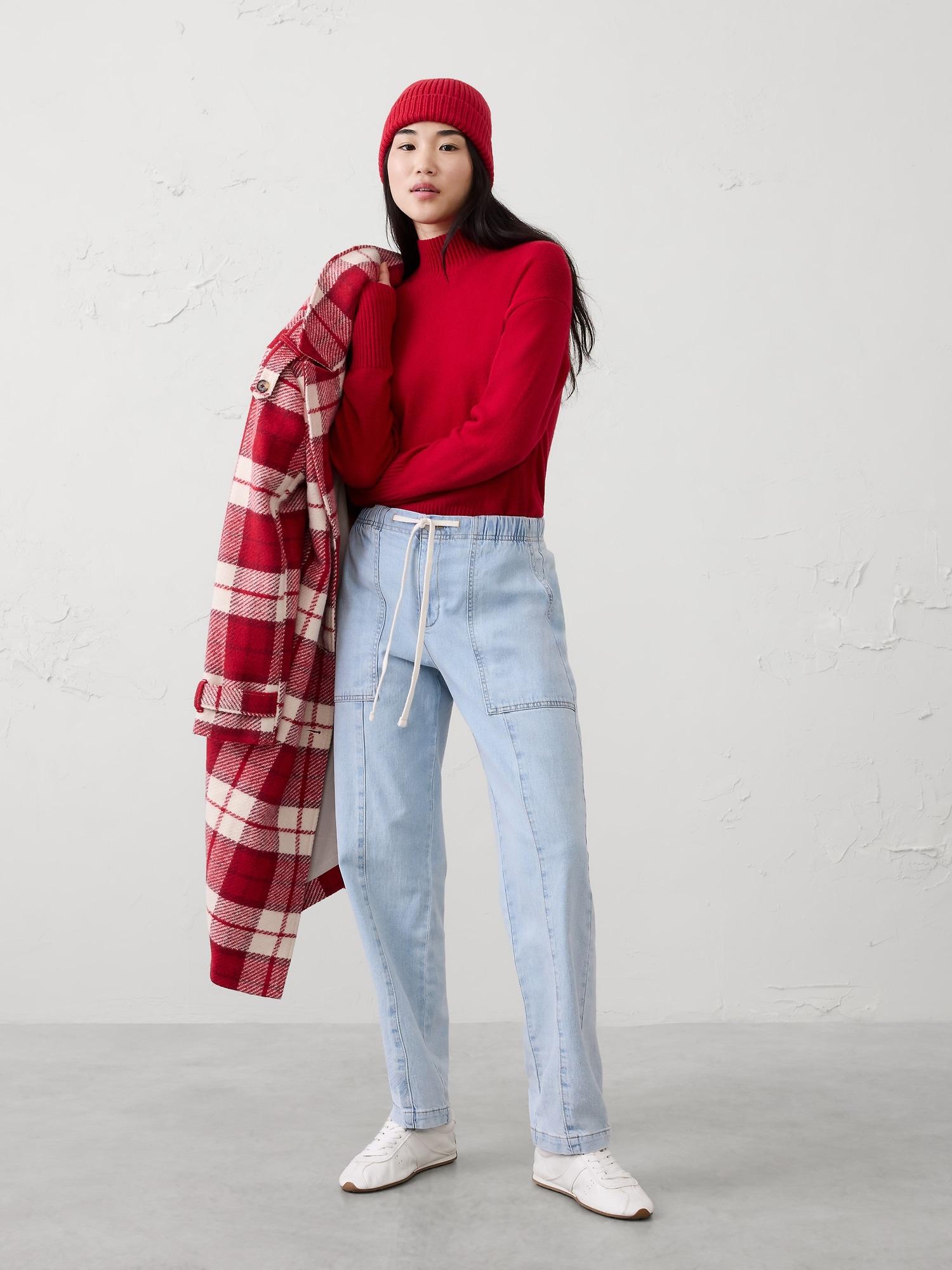 tapered mid-rise jean