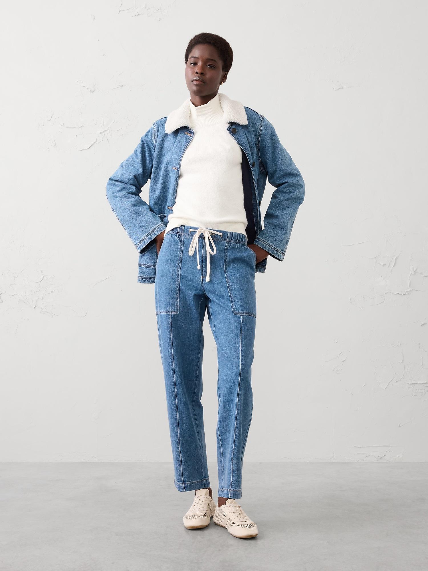 tapered mid-rise jean