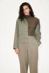 tapered twill pants