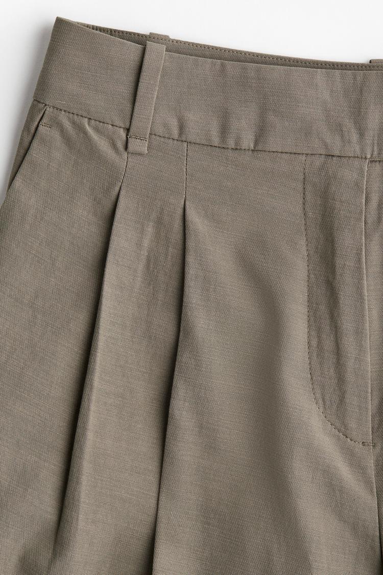 tapered twill pants