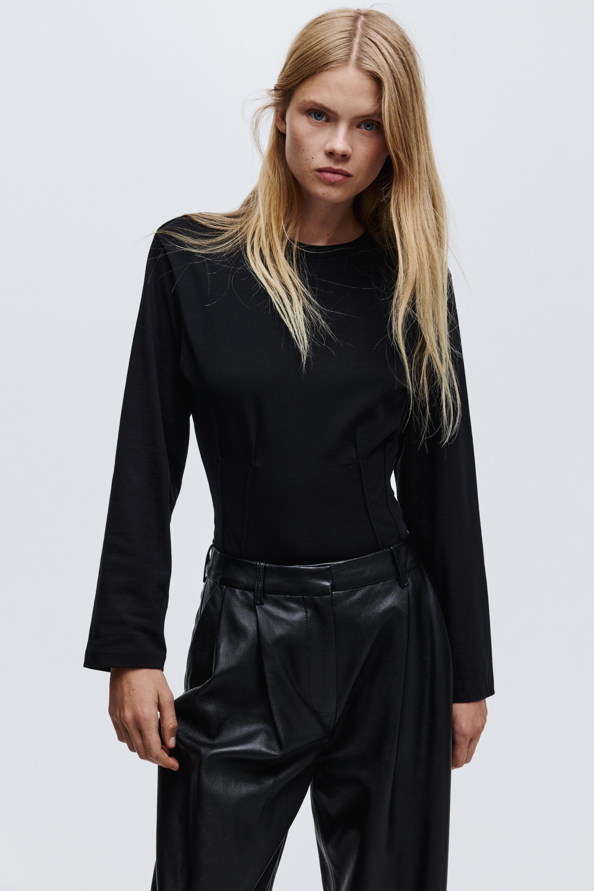 tapered-waist bodysuit