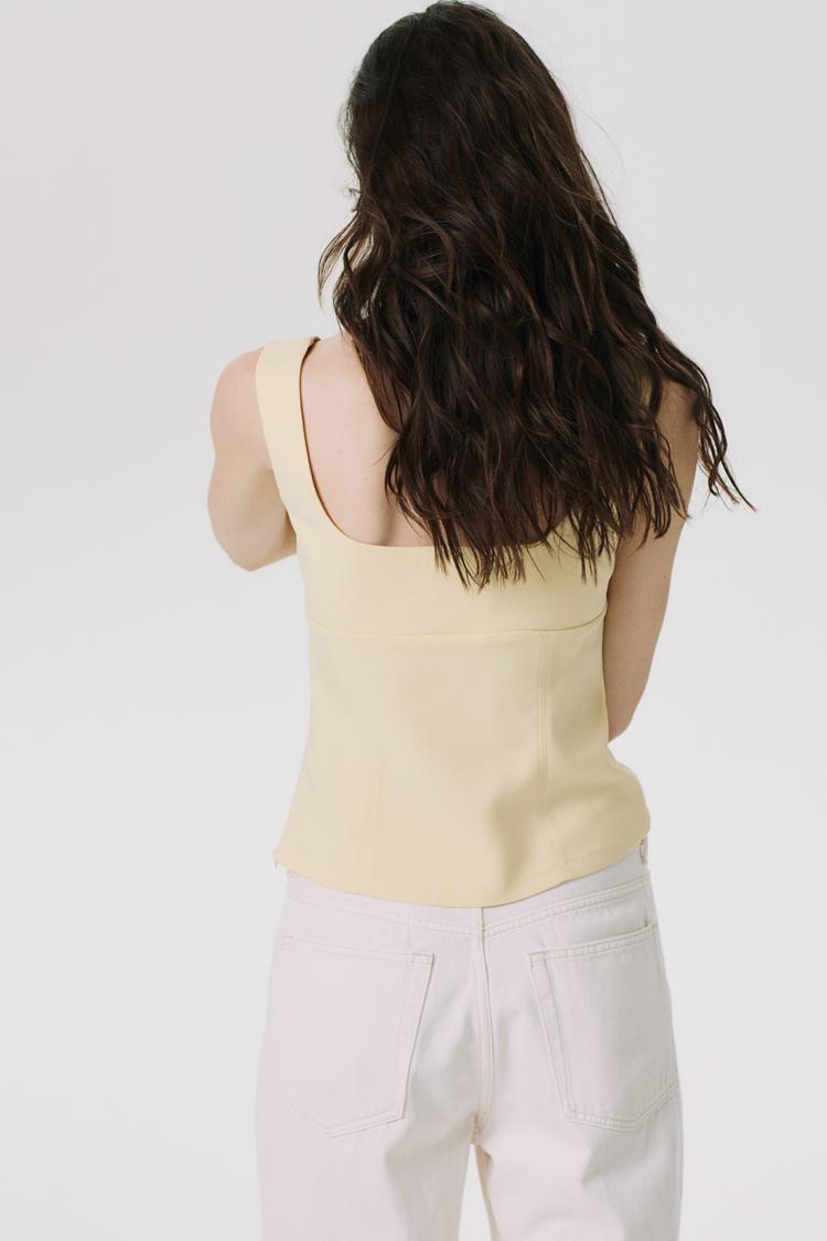 tapered-waist tank top
