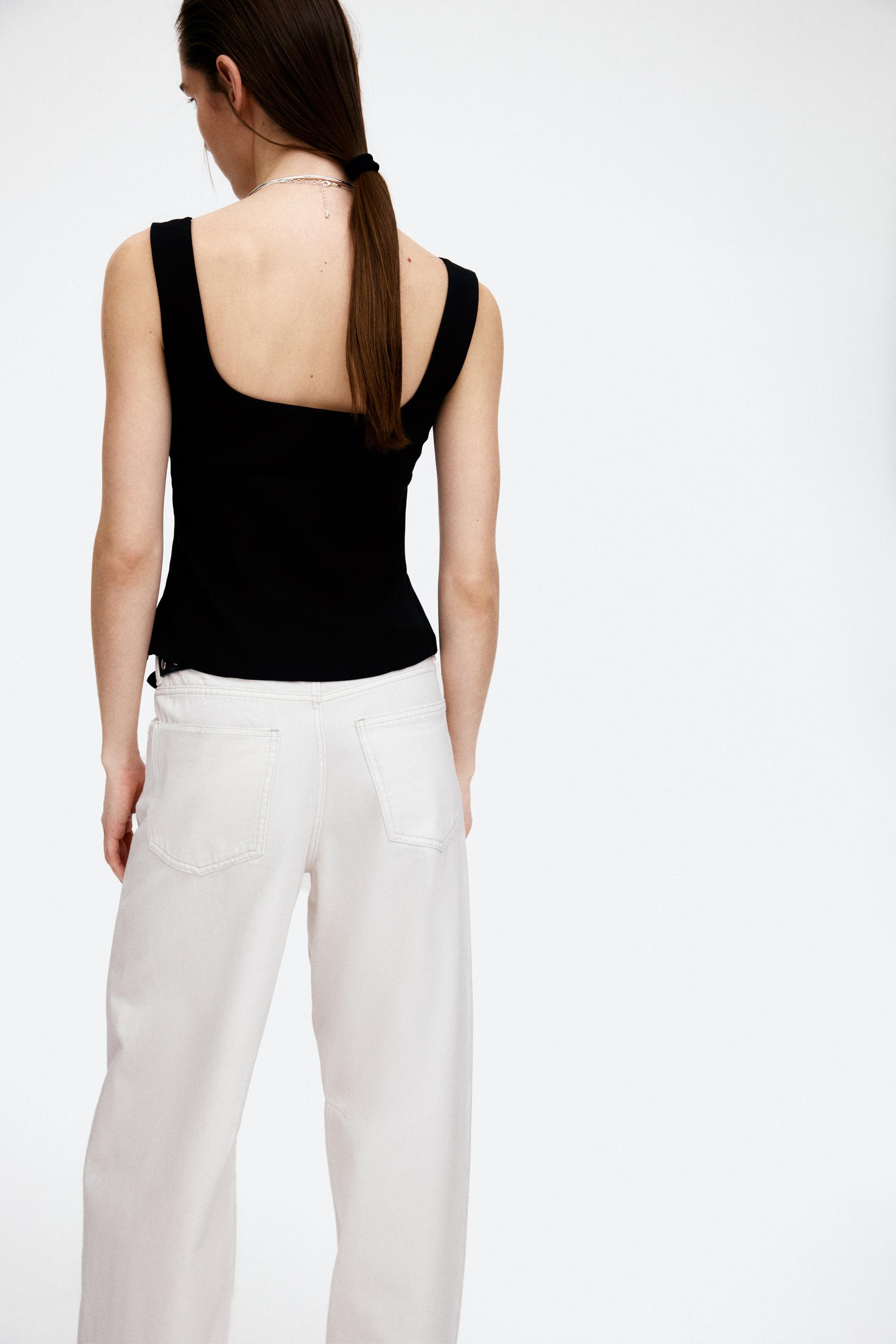 tapered-waist tank top